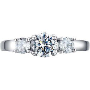 04.April Classic Birthstone CZ Stainless Steel Ring